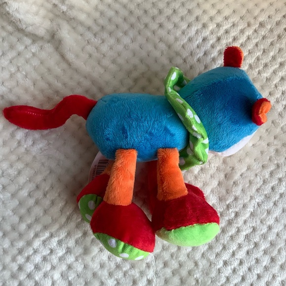 Parents Choice Cuddly Colorful Plush Cow Rattle Crinkle Toy - Picture 3 of 7